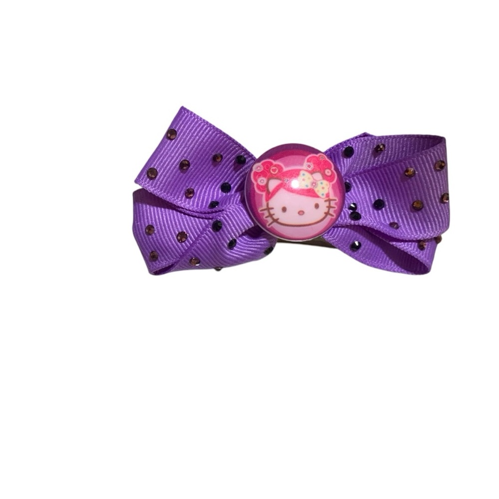 Tarina Tarantino Hello Kitty Pink Head Hair Clip